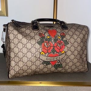 Gucci Tattoo Heart Joy Boston Bag